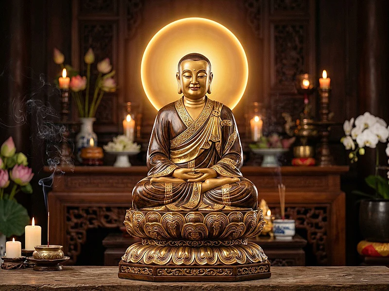 Tượng Thờ Phật Giáo Việt Nam & Phật Hoàng Trần Nhân Tông – Tượng Phật Khai Tâm